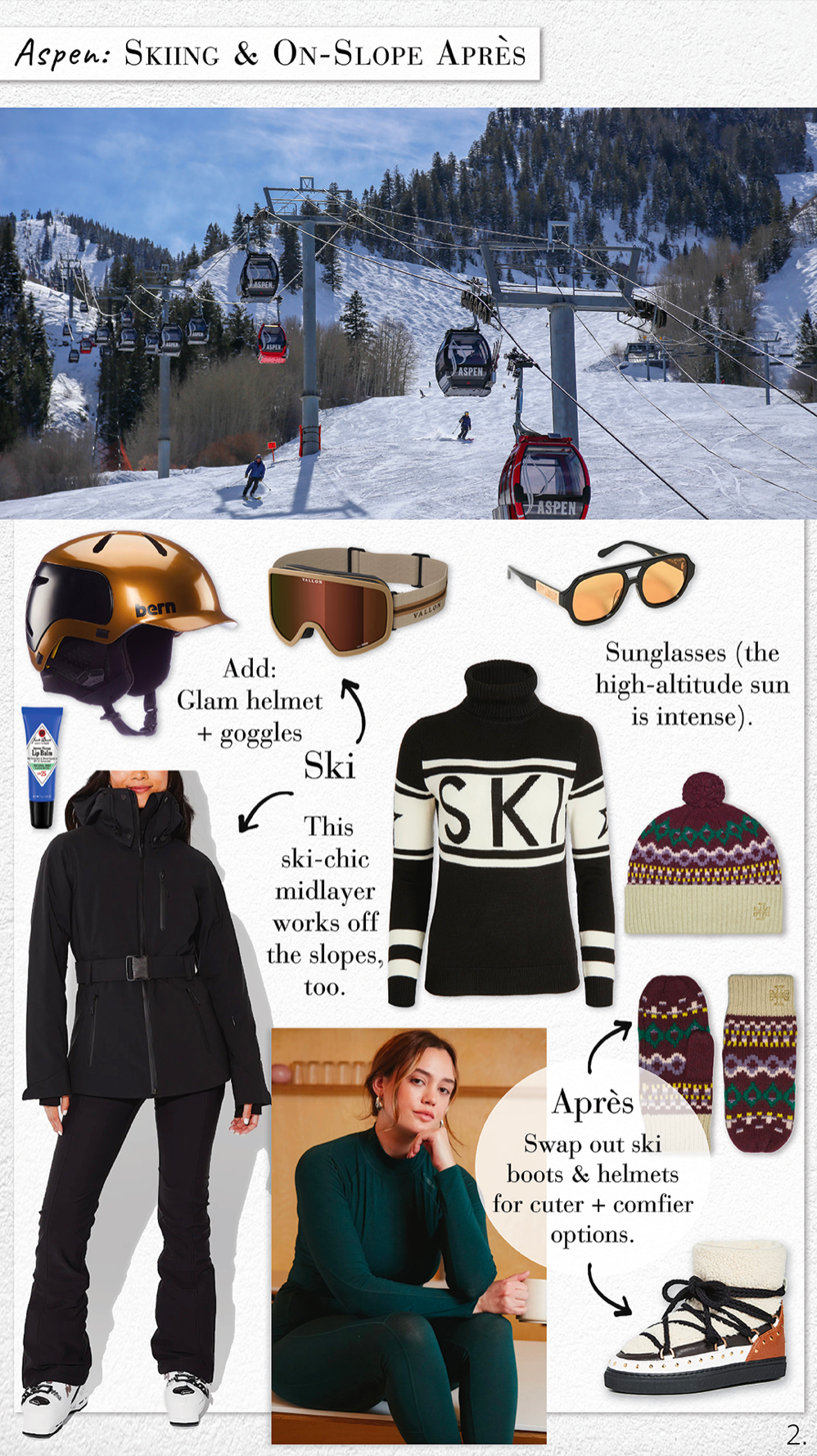 A Cute Après Ski Outfit & Ski Weekend Packing List - The Mom Edit